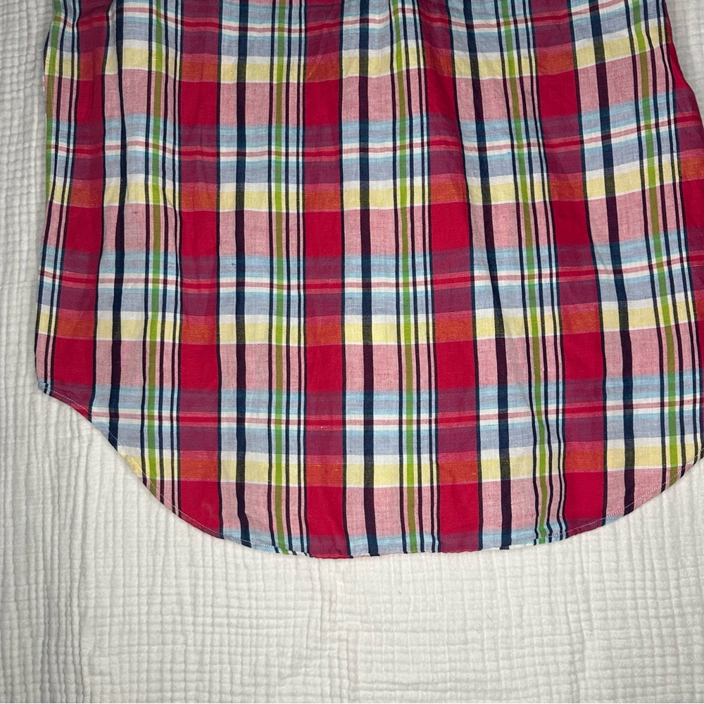 Polo Ralph Lauren Men’s Classic Short Sleeve Shirt Madras Plaid Button Down M - Picture 9 of 12